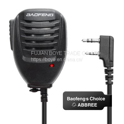 2Pin Waterproof Speaker Microphone For BaoFeng UV-5R BF-888S Radio Walkie Talkie
