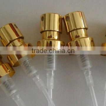 14.3mm shiny golden crimp pump sprayer