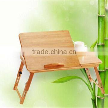 Adjustable and Multi-function Bamboo Laptop Table