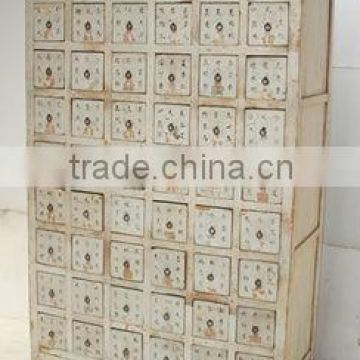 Chinese antique distressed medicine cabinet