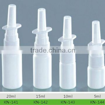 Manufacture 5ml,10ml,15ml,20ml PE Nasal Spray Bottle for Medical Use