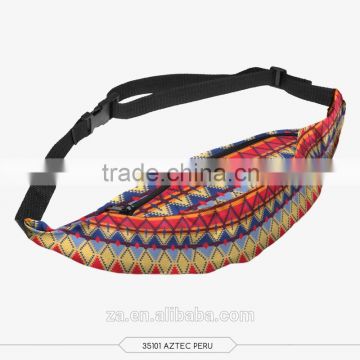 High quality cheap price ladies fashion printed Aztec waist pack