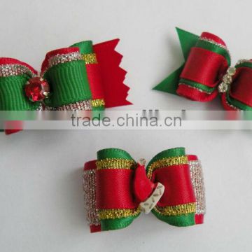 2015 christmas pet accessories gift for dog dog bows
