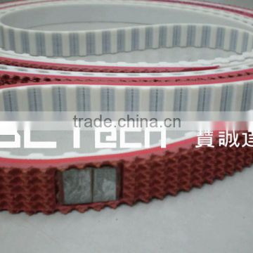 Timing belt with rubber,rubber grip & irons