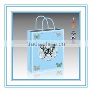 Factory direct sale high efficiency machine made paper bag with silk handle