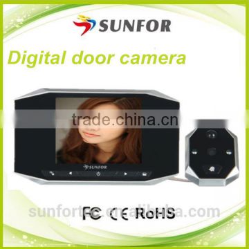 3.5 inch high definition battery operated motion detection door viewer