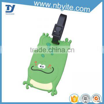 Manufacturer supply blank 3D frog prince shape ID name luggage tag