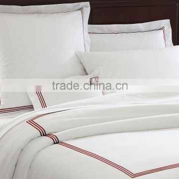 embroidery hotel bedding set