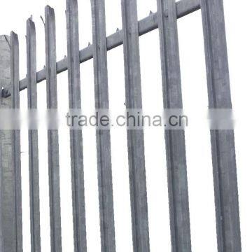 2m High 'W' Section Palisade Security Fencing