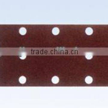 Red abrasive sanding sheet