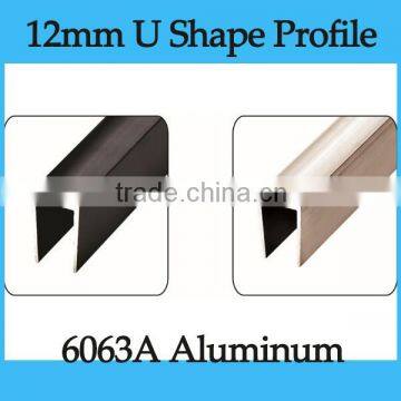 6m/pc 12mm HPL high pressure laminate u channel profile