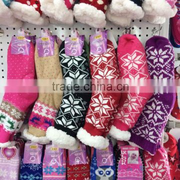 China Factory Wholesale Polar Fleece Anti Slip Cheap Indoor Soft Socks for Women