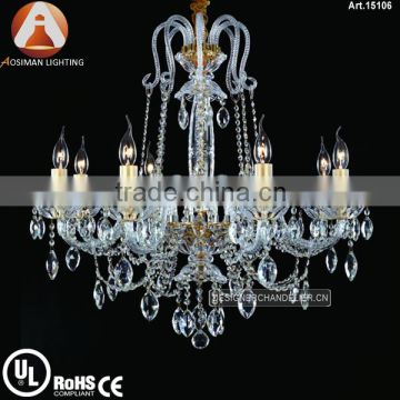 8 Light Hot Sell Crystal Lamp with Clear Crystal