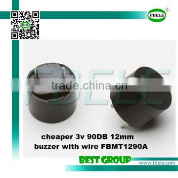 cheaper 3v 90DB 12mm buzzer with wire FBMT1290A
