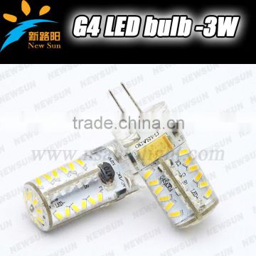 SMD 3014 leds high power 3W DC/AC 12V G4 LED Light Replacement of halogen lamp 360 Beam Angle G4 LED Bulb 1 year warranty