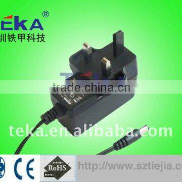 12W 6V 2A linear power adapter (BS plug)