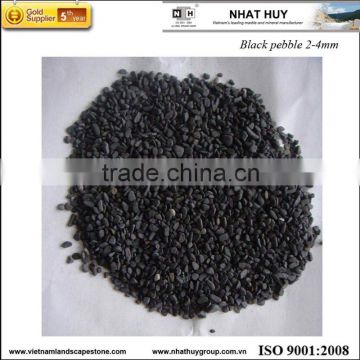Vietnam stone black pebble tumbled, gravel