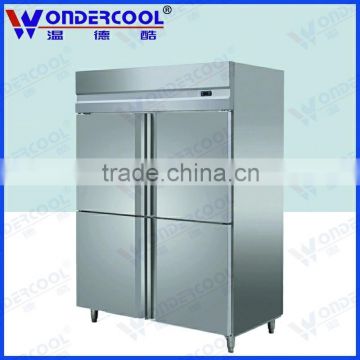 1000L new style used 4 doors stainless steel commercial refrigerator
