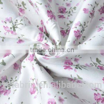 ZHENGSHENG 32S/1C*150D+40D Polyester/Cotton blend Stretch Print Fabric for Woman's Dress