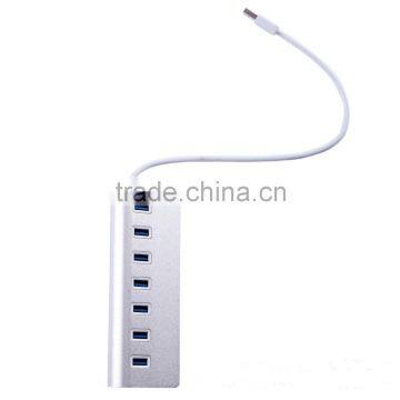 Aluminum generic hub usb driver 7 ports 3.0 usb port replacement