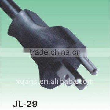 UL standard power cord with 3pin usa nema 5-15p power plug