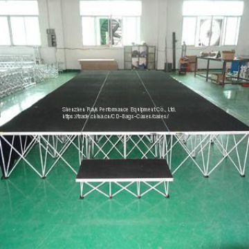 Portable Party Stage with Black Stage Deck (BDS-SQ4X4I)