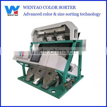 Low Waste 3 chutes recycling plastics ccd color sorter machine