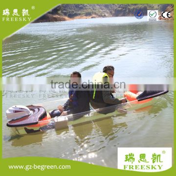 china supplier new style no Inflatable clear bottom transparent kayak