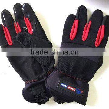 Industrial canvas Anti-slip GEL print Touch Screen Work gloves