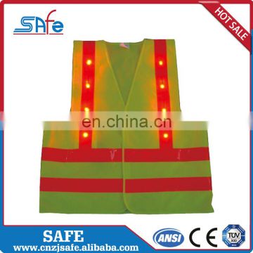 China Designer women's safety LED reflective vest