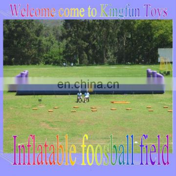 12 Human inflatable foosball court sport game