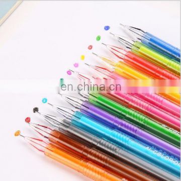 Hot Selling 12 Color Diamond Gel Pen Colorful diamond gel pen set 12pcs per set