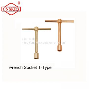 non sparking tools wrench socket t -type high quality 11mm