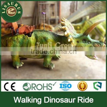 Lisaurus-I amusement park life size animatronic mechanical dinosaur ride