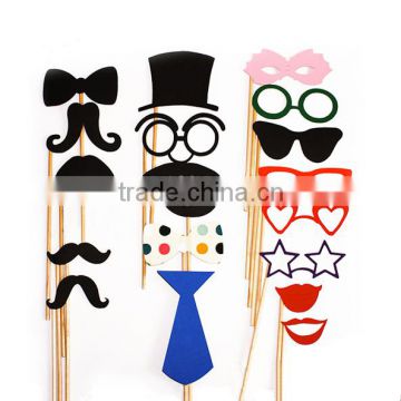 2016 funny creative PVC party photo props colored paper mask