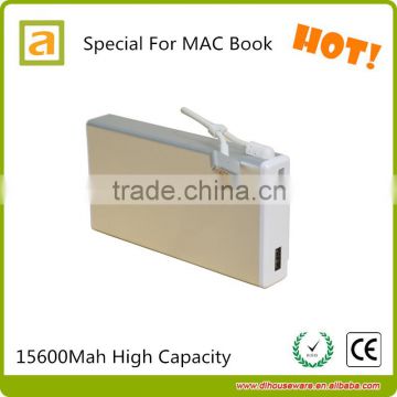 Large Capacity 15600 mah Notebook Power Bank New Arrival Portable Power Bank for Mac Book