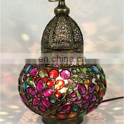 Top Seller vintage Arabia Table Lamp Morocco Decoration Metal Table Lamp