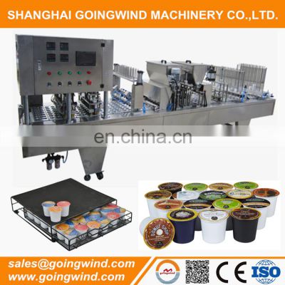 Automatic k cup coffee capsule filling and sealing machine auto k-cup filler sealer machinery cheap price for sale