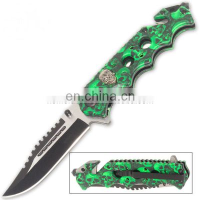 8.5 Inch quality stainless steel survival pocket knife with folding safety knife