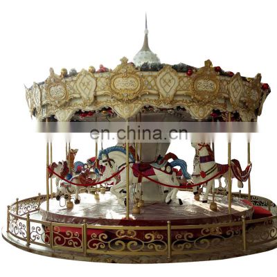 Amusement equipment luxury kids carousel horse on sale
