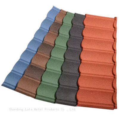 dark red stone coated metal roof tile milano tile for roof stone coating tiles