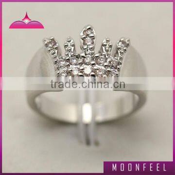 hot sale brazil crown shape silver ring