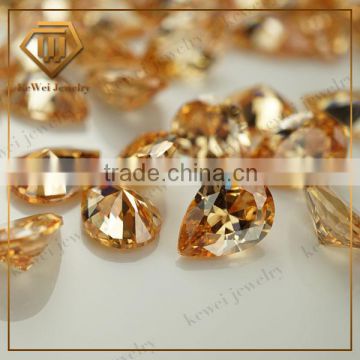 5*7 pear cut champagne gemstone from China 2015