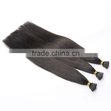 i tip natural color hair shedding and tangle free pre boned 1g 0.5g 0.8g hair extension