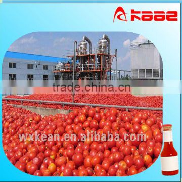 Whole set professional automatic tomato puree extracting machines include washing,crushing,sterilizing,filling machine