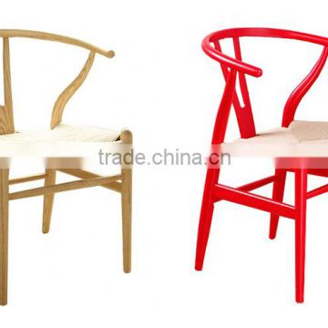 modern solid wood armrest dining arm chairs