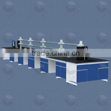 All steel phenolic resin worktop lab table with sink