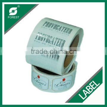 CUSTOM HIGH QUALITY SILVER PAPER ADHESIVE ADHESIVE LABEL