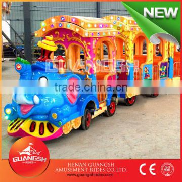 outdoor electric trackless train for kids