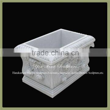 Hot Sale Decorative Outdoor Garden Wholesale Marble Planters